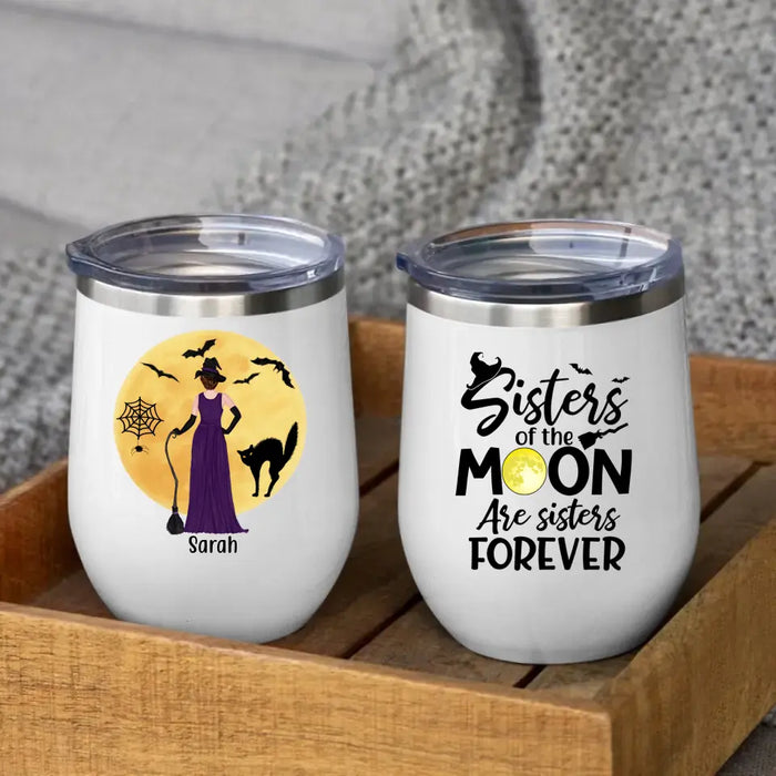 Personalized Wine Tumbler, Up To  3 Sisters Halloween Costumes, Gift For Halloween