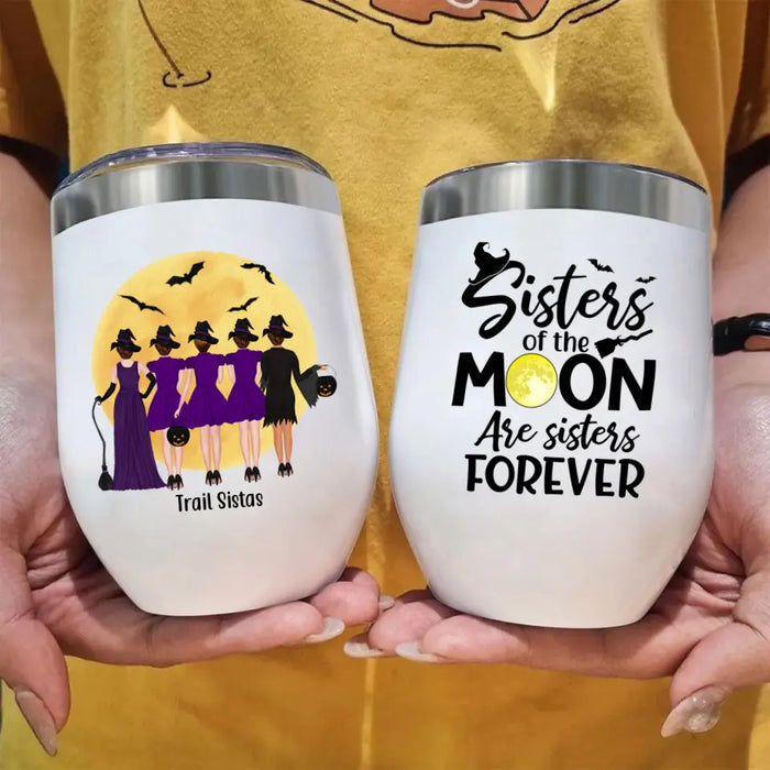 Personalized Wine Tumbler, Up To 5 Girls, It's Just A Bunch Of Hocus Pocus - Halloween Gift, Gift For Sisters, Best Friends