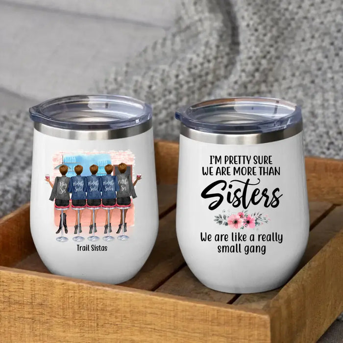Personalized Wine Tumbler, 5 Drinking Friends, Gift for Sisters, Best Friends