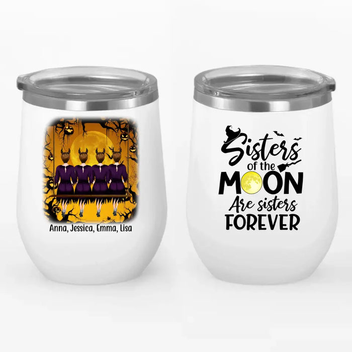 Personalized Wine Tumbler, Up To 4 Girls, Favorite Witch To Witch About Witches With - Halloween Gift, Gift For Sisters, Best Friends