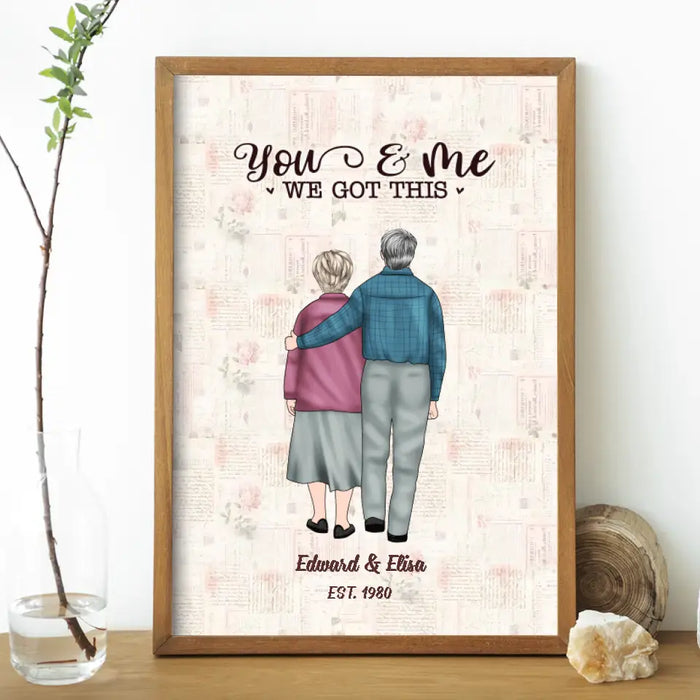 Grow Old With Me The Best Is Yet To Be - Personalized Gifts Custom Poster for Old Couples