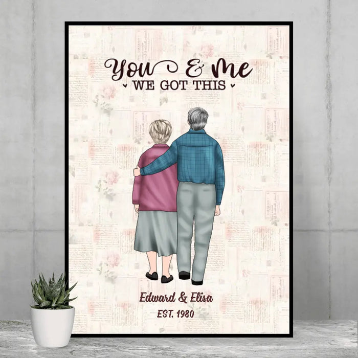 Grow Old With Me The Best Is Yet To Be - Personalized Gifts Custom Poster for Old Couples