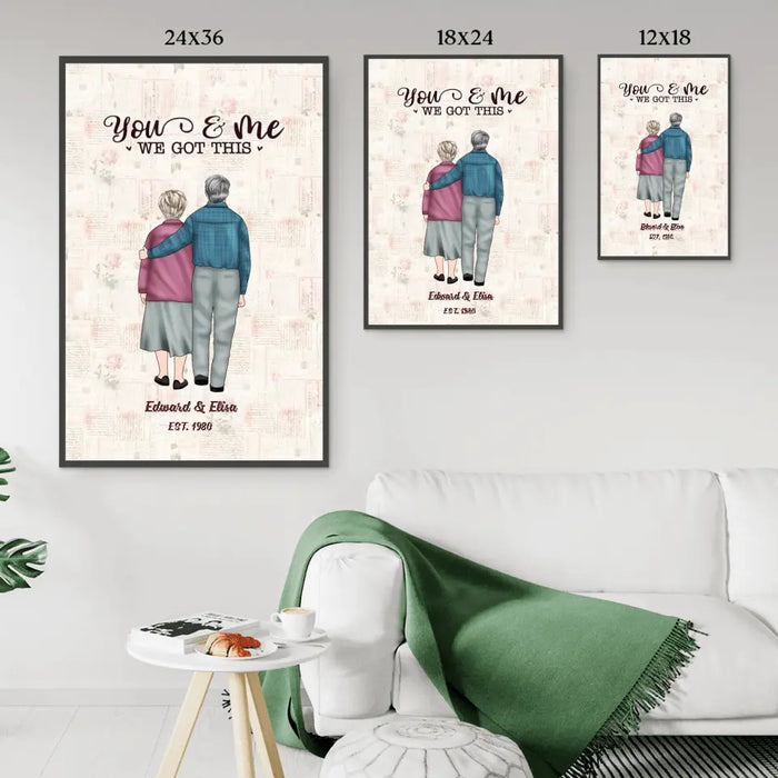 Grow Old With Me The Best Is Yet To Be - Personalized Gifts Custom Poster for Old Couples