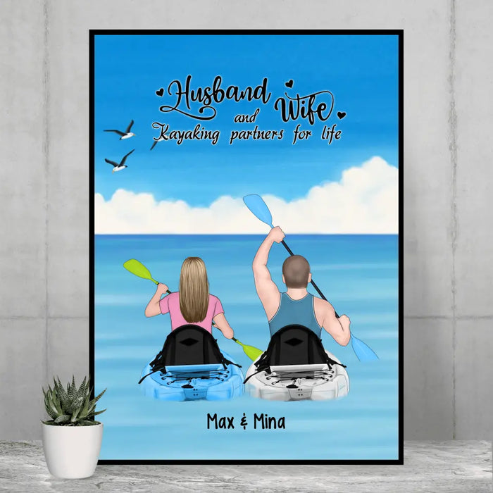 Kayak Partners For Life - Personalized Gifts Custom Poster For Couples —  GearLit