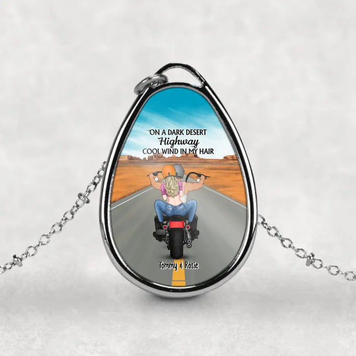Some Call It Adventure, We Call Life - Personalized Gifts Custom Necklace For Couples, Motorcycle Lovers