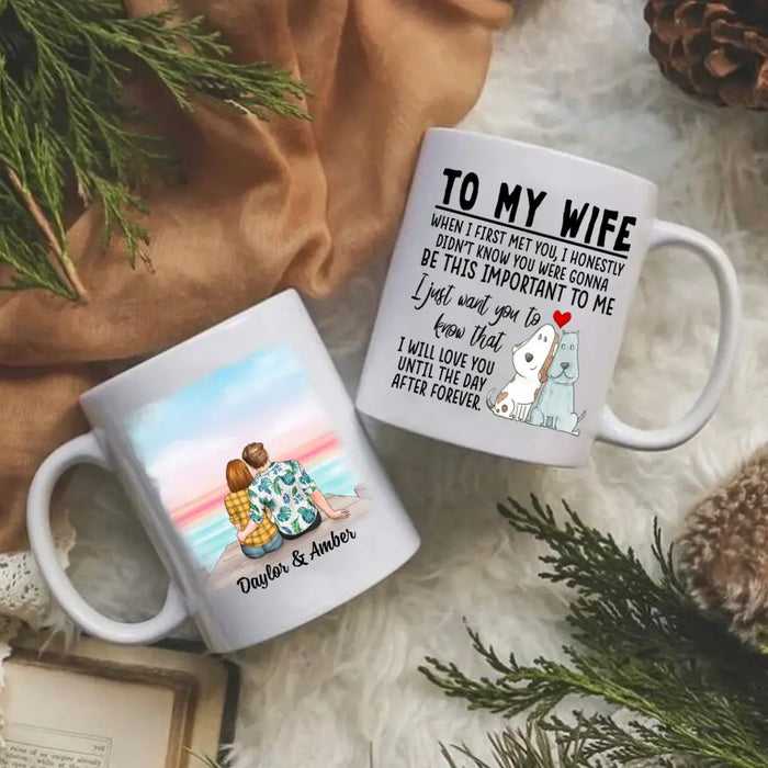 To My Wife Love You Until The Day After Forever - Personalized Mug For Couples, Her