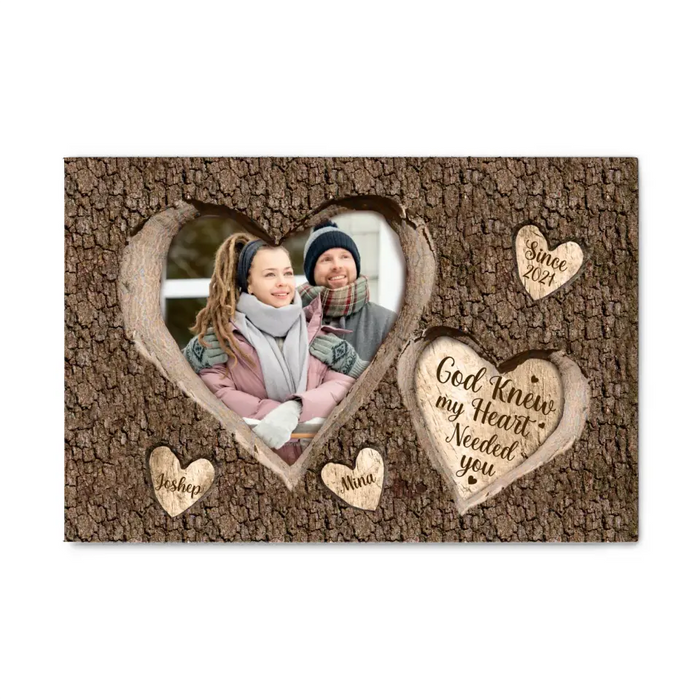 I'M Yours No Returns Or Refunds - Personalized Photo Upload Gifts Custom Canvas For Couples