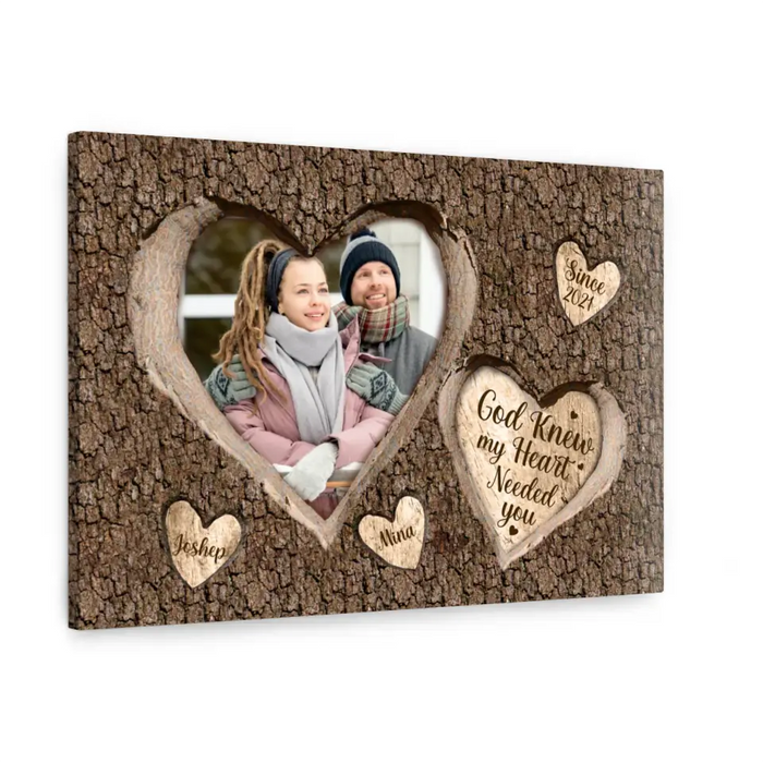 I'M Yours No Returns Or Refunds - Personalized Photo Upload Gifts Custom Canvas For Couples