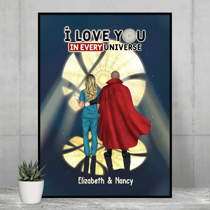 I Love You In Every Universe - Personalized Gifts Custom Poster For Couples, For Him Her