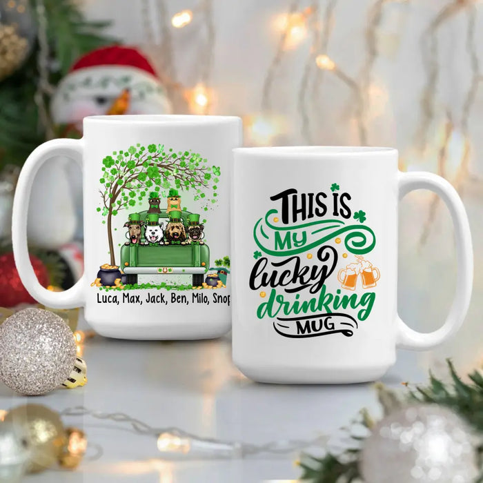 Let The Shenanigans Begin - Personalized Mug Dog Lovers, Cat Lovers, St. Patrick's Day