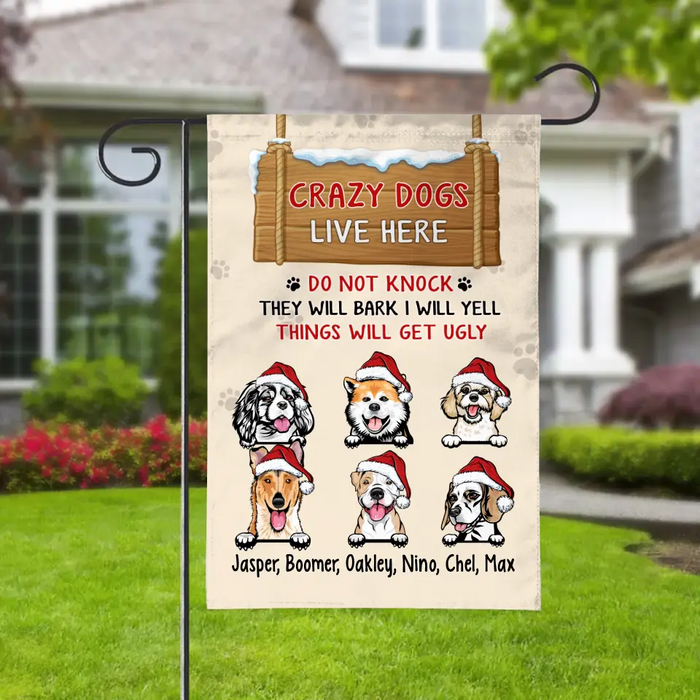 Personalized dog garden flags online