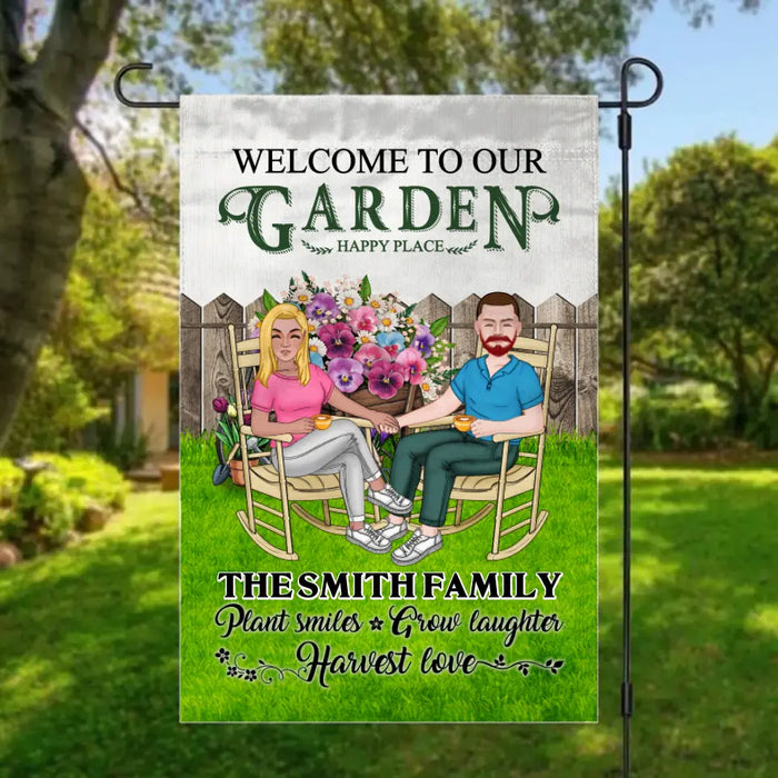 Welcome To Our Garden - Personalized Garden Flag For Gardeners