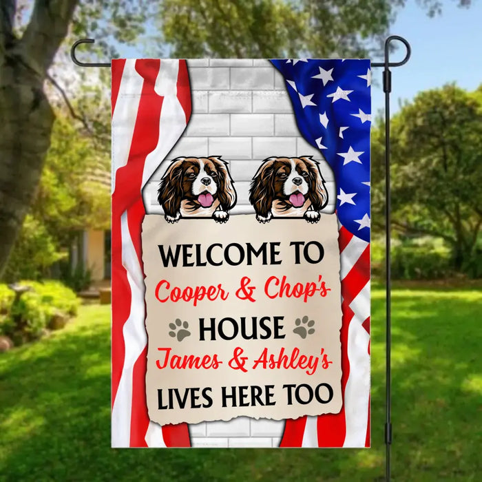 Welcome To The Dog House - Personalized Garden Flag, Decoration Flag For Dog Lovers