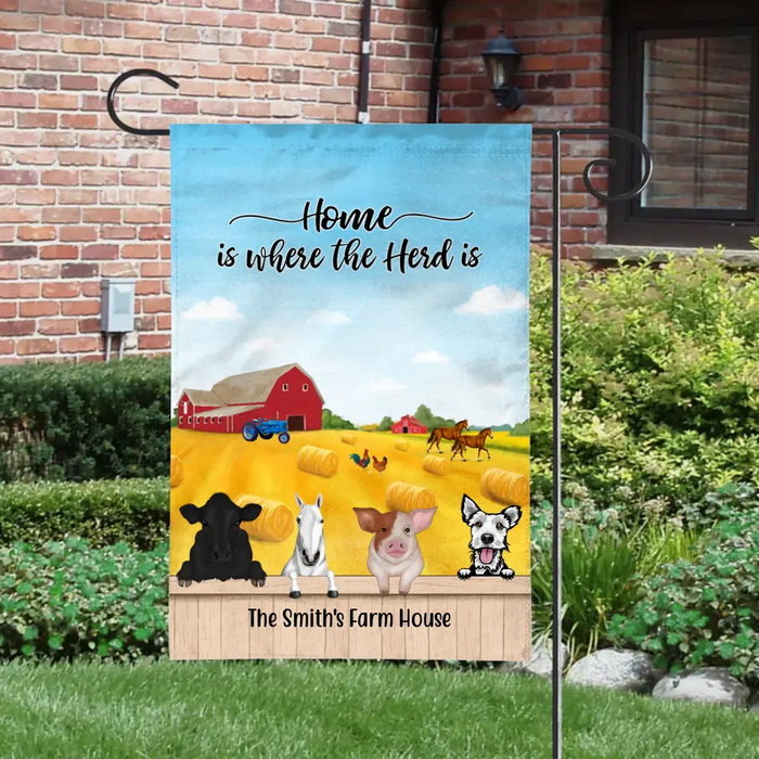 Together Is Our Favorite Place to Be - Personalized Gifts Custom Farming Garden Flag for Farmers, Farmers Gifts