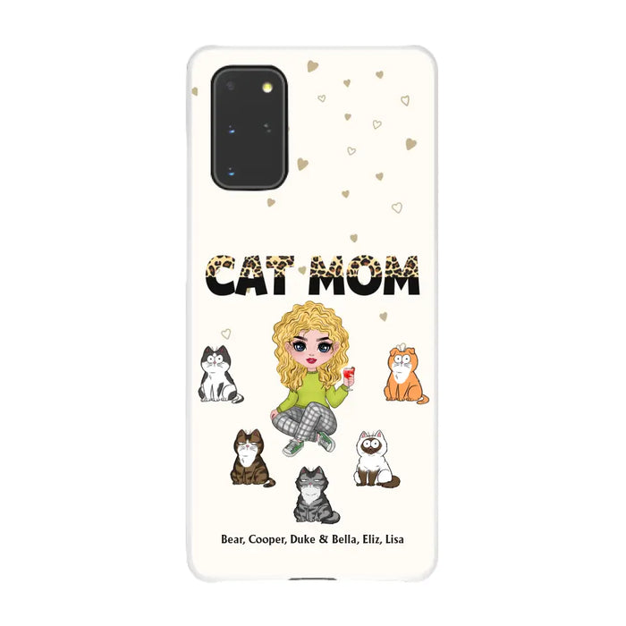 Cat Mom - Personalized Phone Case Gifts Custom Phone Case for Cat Lovers