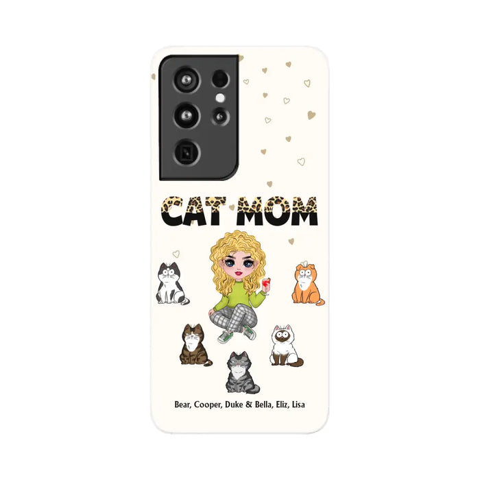 Cat Mom - Personalized Phone Case Gifts Custom Phone Case for Cat Lovers