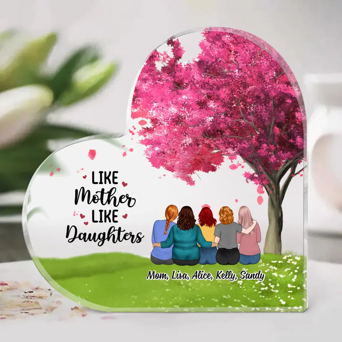 Mother & Daughters Forever Linked Together - Personalized Gifts Custom Acrylic Plaque Gift For Mom, Mother's Gift