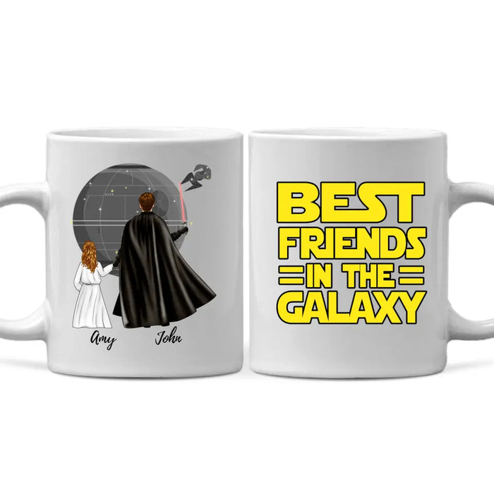 Best Friends in the Galaxy - Personalized Gifts Custom Mug for Him, for Dad, for Him