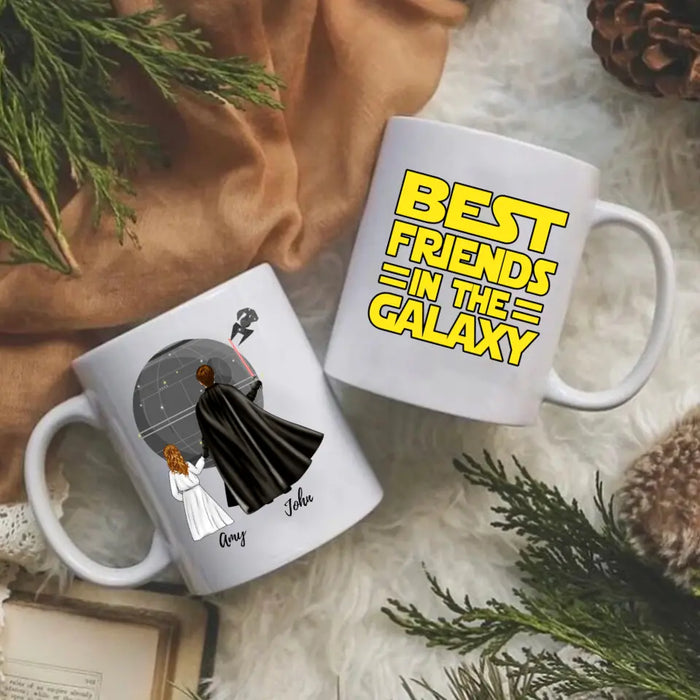 Best Friends in the Galaxy - Personalized Gifts Custom Mug for Him, for Dad, for Him