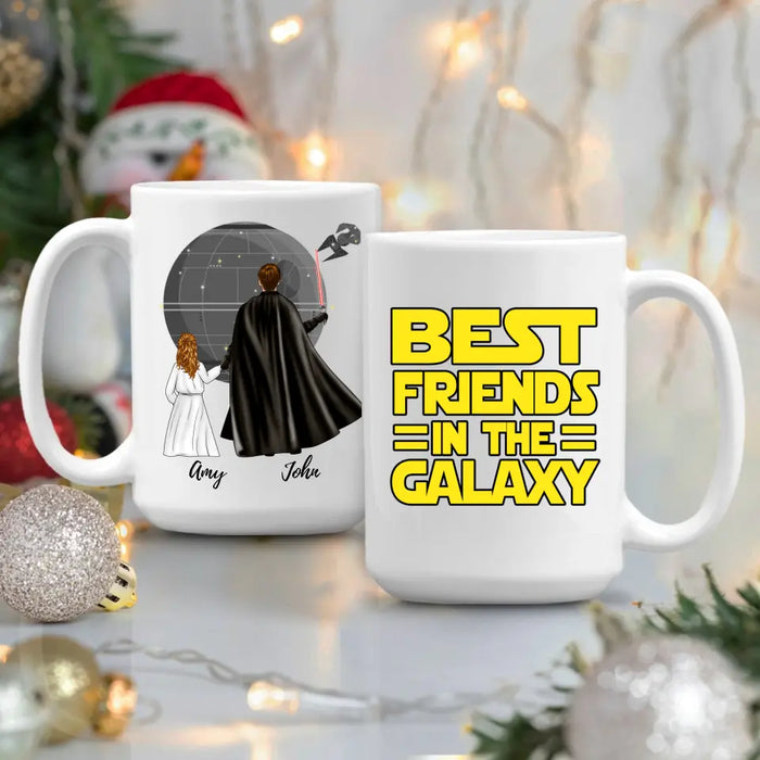 Best Friends in the Galaxy - Personalized Gifts Custom Mug for Him, for Dad, for Him