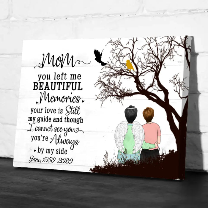 Personalized Canvas, Memorial Gift for Mom Loss, Sympathy Gift