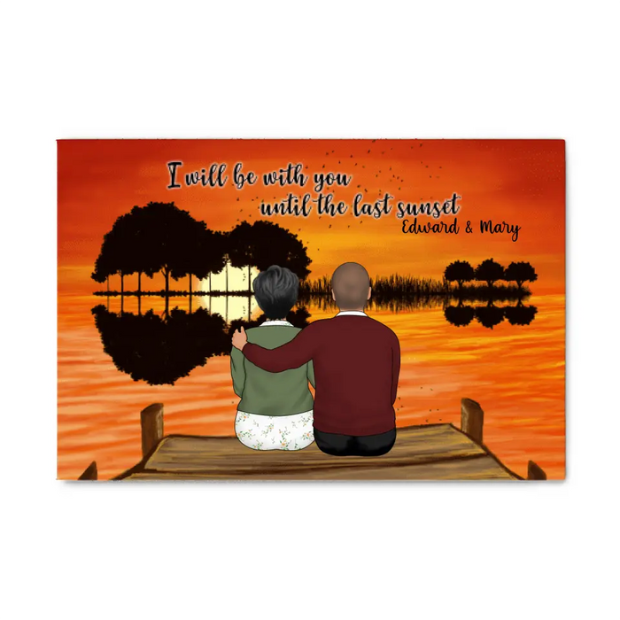 I Will Be with You - Anniversary Personalized Gifts Custom Canvas for Family for Mom