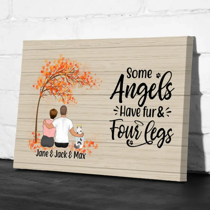 Personalized Canvas, Memorial Gift for Dog Loss, Cat Loss - Sympathy Gift, Gift for Pet Lovers