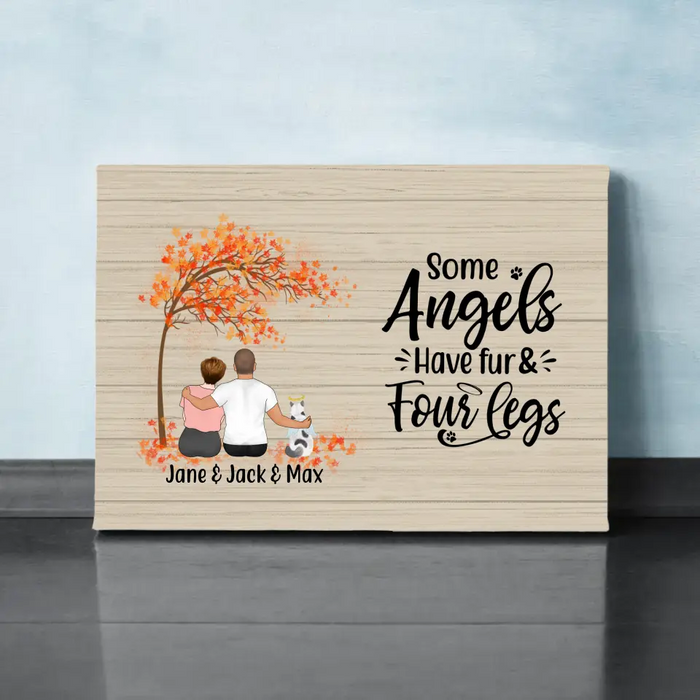 Personalized Canvas, Memorial Gift for Dog Loss, Cat Loss - Sympathy Gift, Gift for Pet Lovers