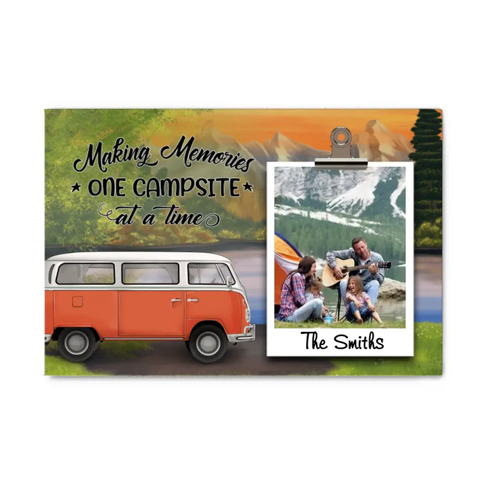 Personalized Canvas, Family Camping Memory, Gift for Camping Lover, Whole Family