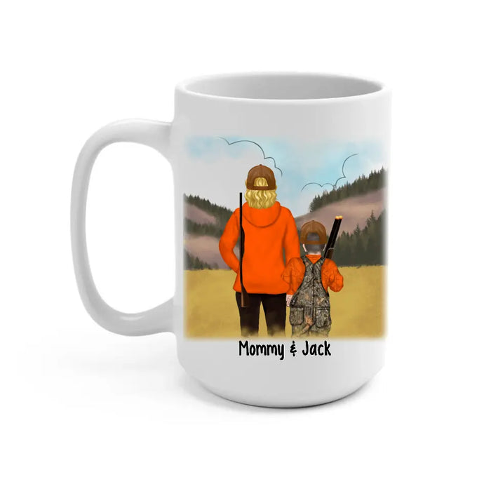 Hunting Partners For Life Mom & Kids - Personalized Mug For Hunting Family, Mom, Kids, Gifts for Hunters