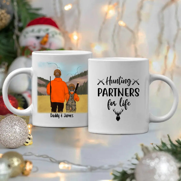 Hunting Partner for Life - Personalized Gifts Custom Hunting Mug for Kids for Dad, Hunting Lovers