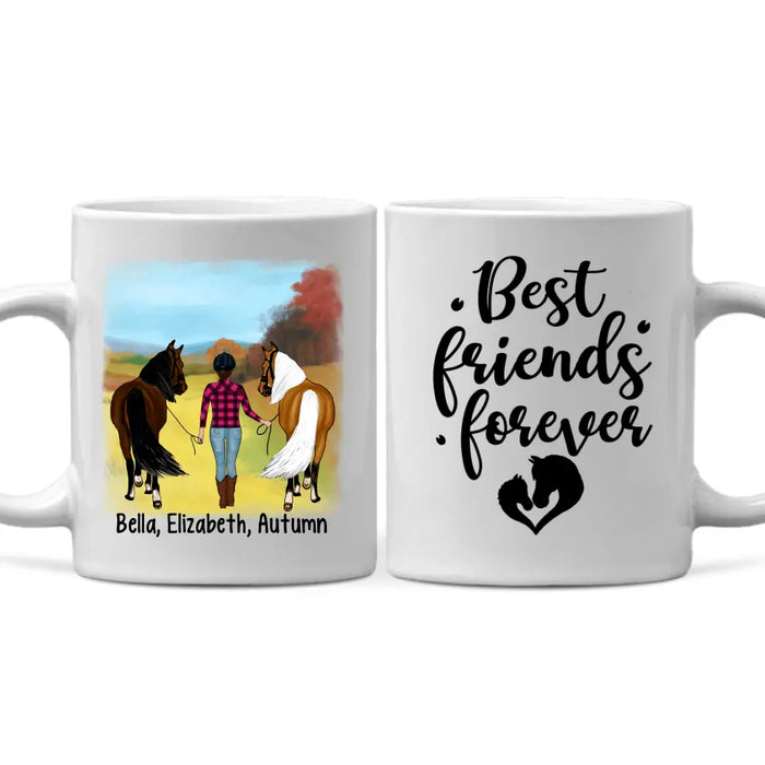 There Was A Girl Who Really Loved Horses - Personalized Mug For Her, Horse Lovers