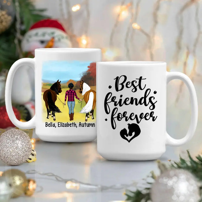 There Was A Girl Who Really Loved Horses - Personalized Mug For Her, Horse Lovers