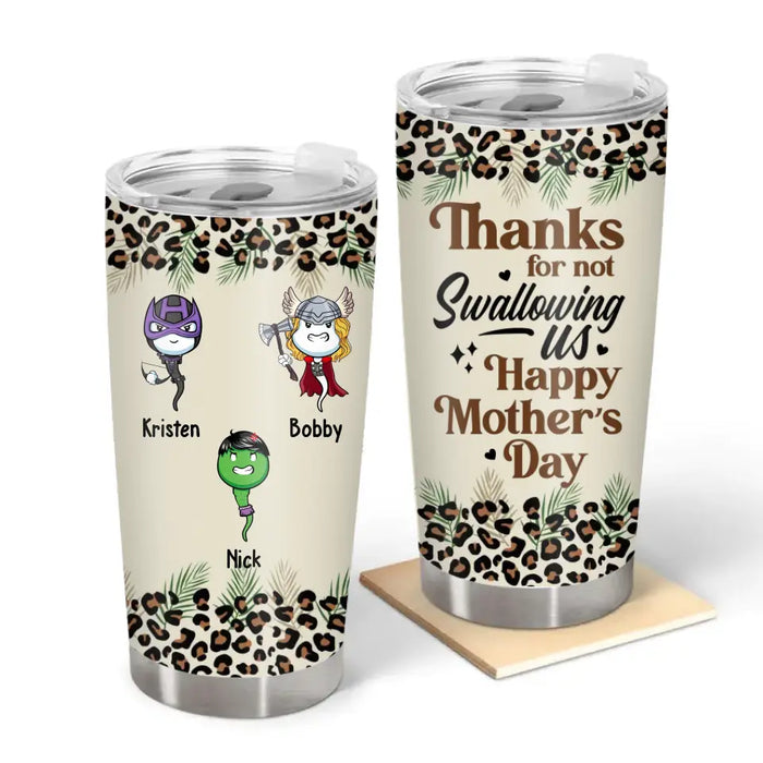 Thanks For Not Swallowing Us - Personalized Gifts Custom Tumbler for M —  GearLit