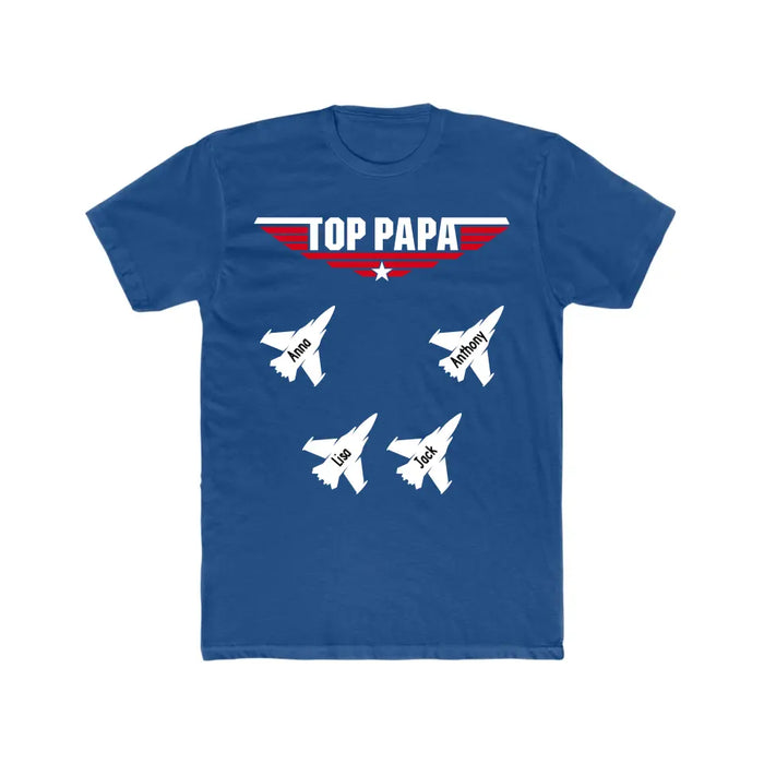 Top Dad Personalized Dad Shirt, Shirts for Men, Customized Grandpa Shirt, Grandpa Tshirts