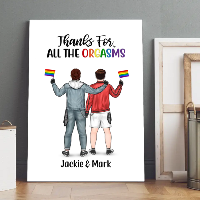 Personalized Canvas, Gifts For Him, Gifts For Her, Gifts for LGBT Couples