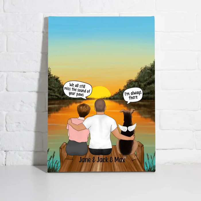 Personalized Canvas, We Still Talk About You, Gift for Dog Lover, Memorial Gift
