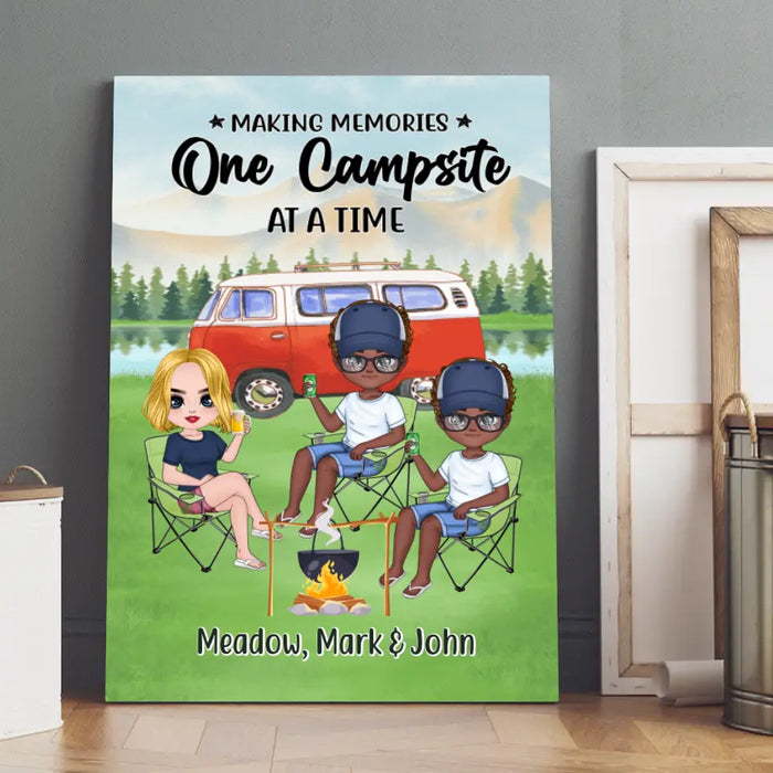 Making Memories One Campsite At A Time - Personalized Canvas For Her, Him, Camping