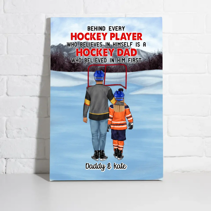 The Best of Teammates - Mother's Day Father's Day Personalized Gifts - Custom Hockey Canvas for Family, Hockey Lovers