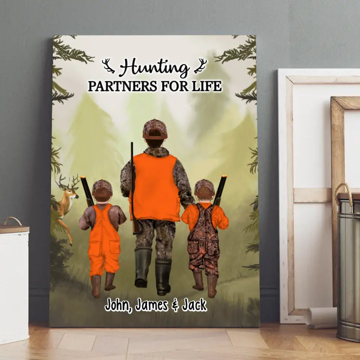 Hunting Partner for Life - Personalized Gifts Custom Hunting Canvas for Dad, Hunting Lovers