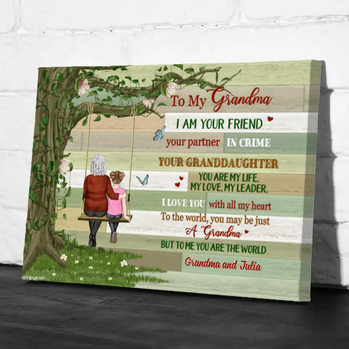 You Are My Life My Love My Leader - Personalized Canvas For Grandma, For Her, Mother's Day