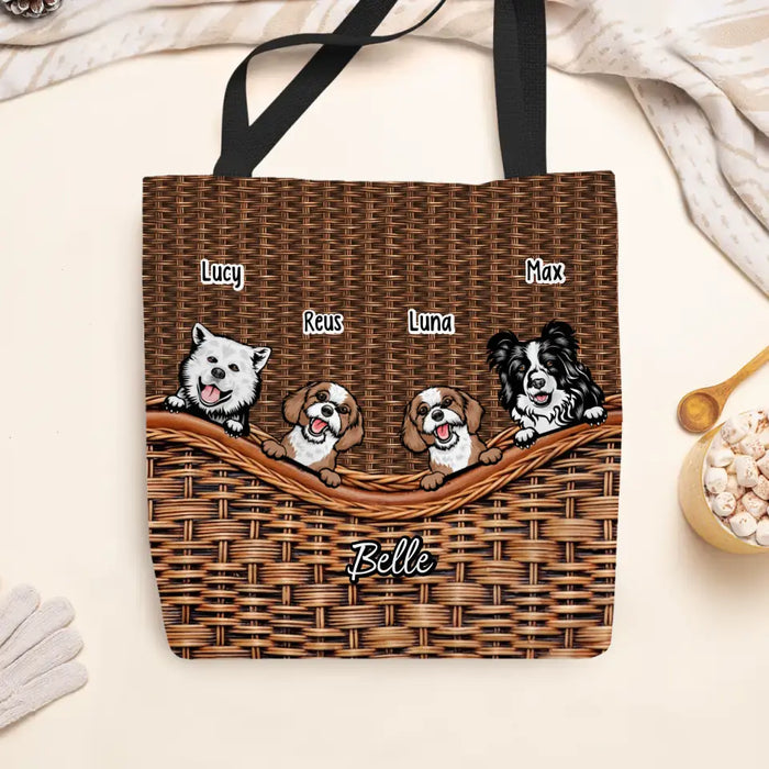 Doggie Bag with Sedge Print - Personalized Gifts Custom Dog Lovers Tote Bag For Dog Mom