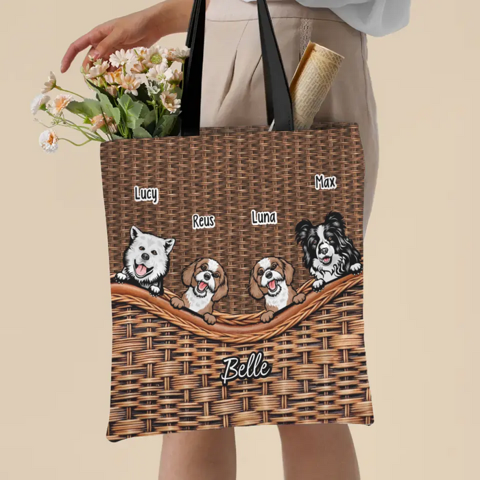 Doggie Bag with Sedge Print - Personalized Gifts Custom Dog Lovers Tote Bag For Dog Mom