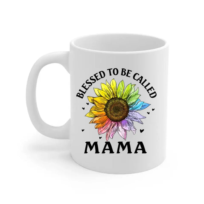 Blessed To Be Called Mama - Personalized Gifts Custom Butterfly Mug For Mom, Mother's Gift