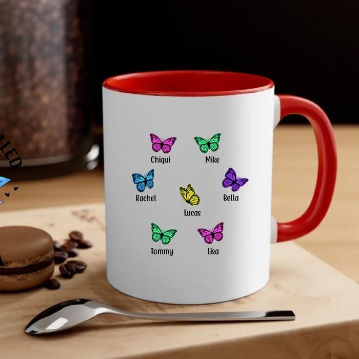 Blessed To Be Called Mama - Personalized Gifts Custom Butterfly Mug For Mom, Mother's Gift