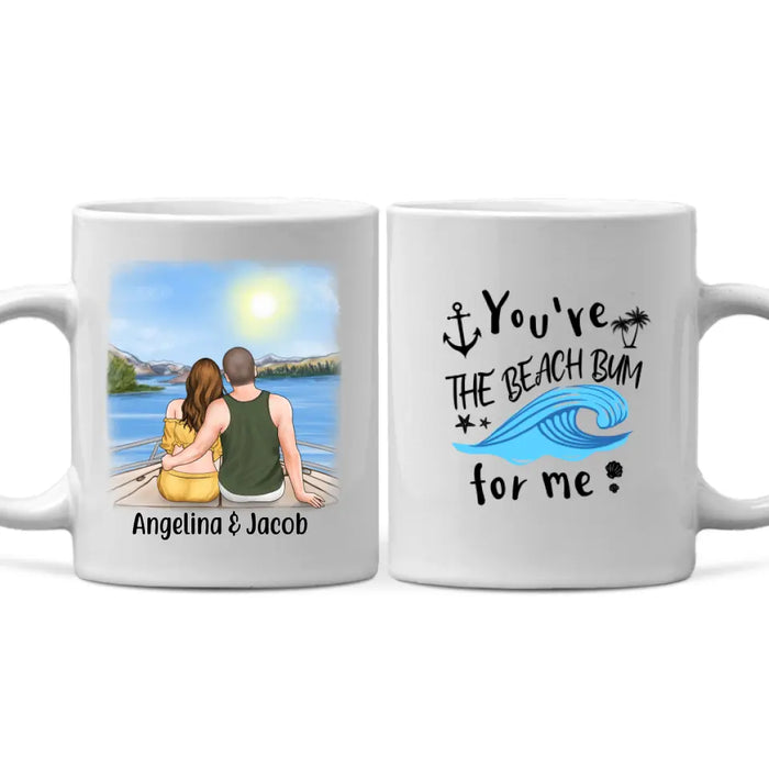 Couple at Beach You Are The Beach Bum For Me - Personalized Mug For Couples