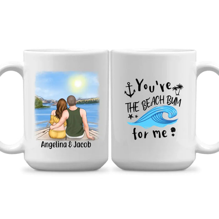 Couple at Beach You Are The Beach Bum For Me - Personalized Mug For Couples