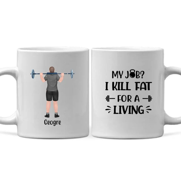 Personalized Mug, Personal Trainer Man, Gift for Gym Lovers