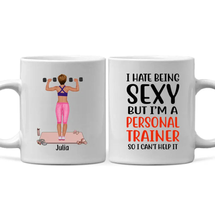 Personalized Mug, Personnal Trainer Woman, Gift for Gym Lovers