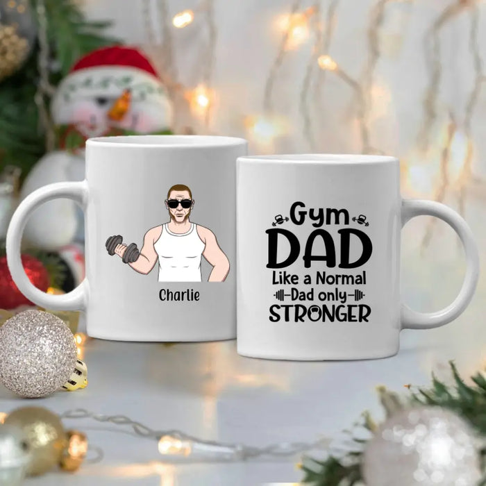 Personalized Mug, Old Gym Man, Gift for Father & Gym Lovers